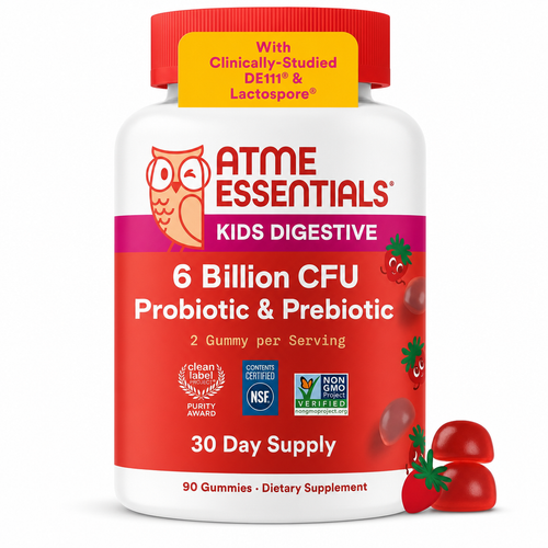 Kids Probiotic & Prebiotic Gummies for Digestive Health, Grape